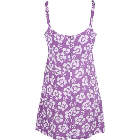 Holiday the Label Maldives Dress in Happy Hawaii Purple Medium - Picture 3 of 7